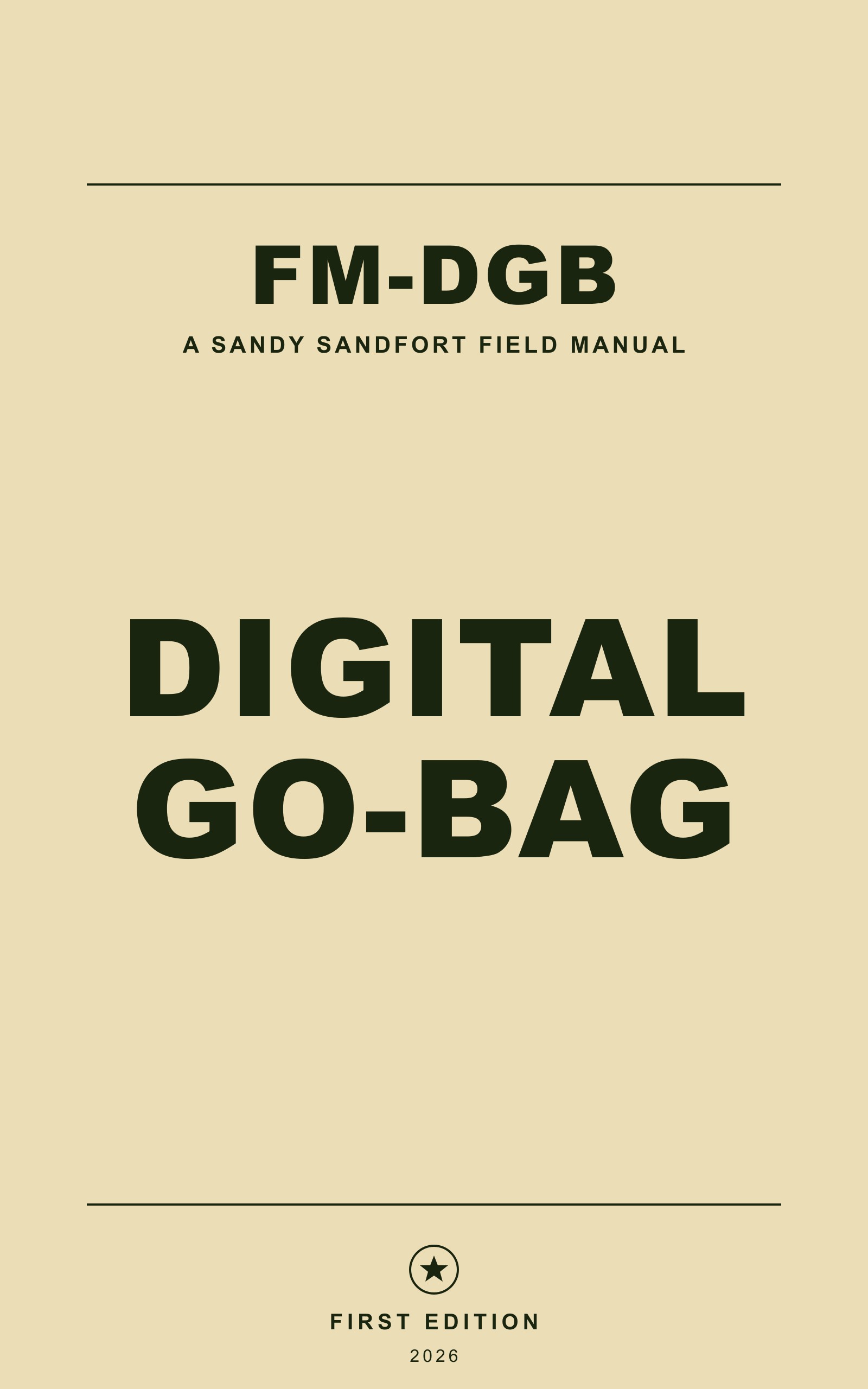 Digital Go-Bag Field Manual cover
